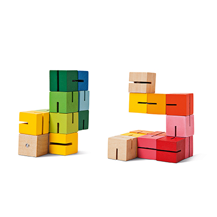 Wooden Toy Blocks and Giraffes